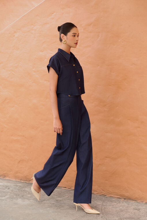 Quần suông giả bò cạp quai nhê