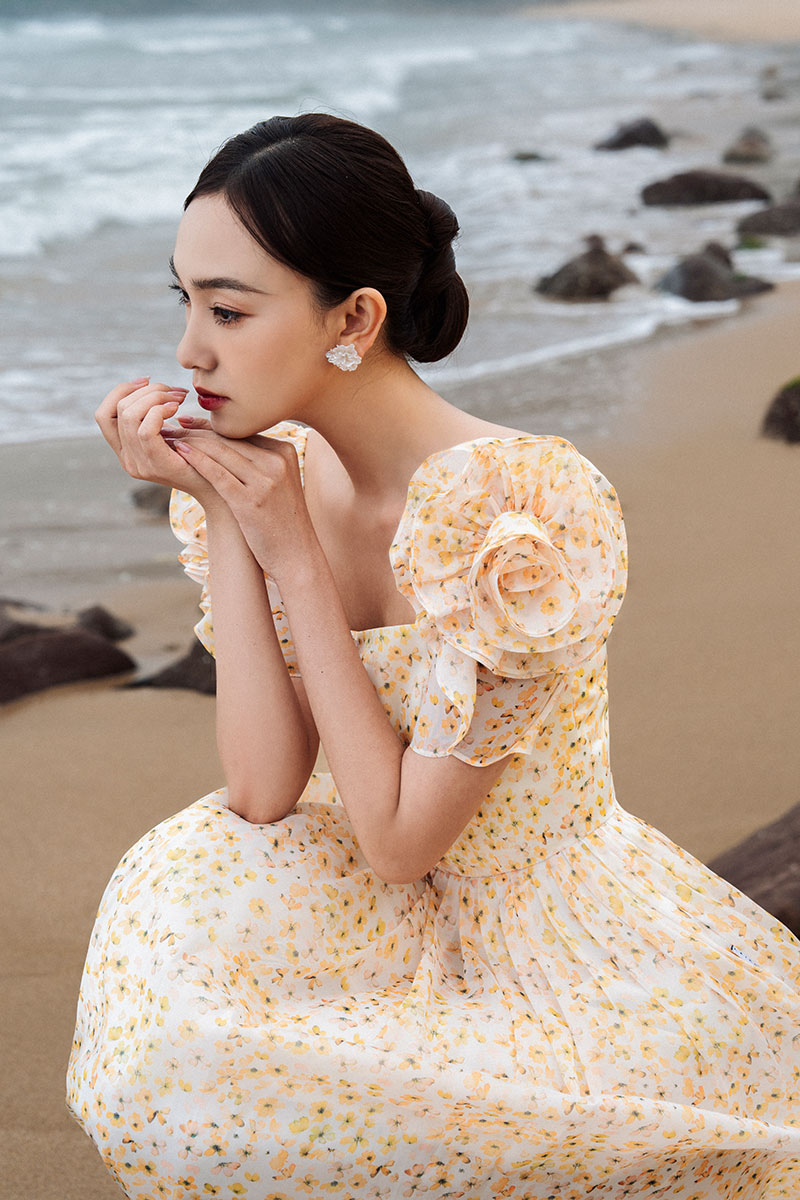 đầm maxi đi biển