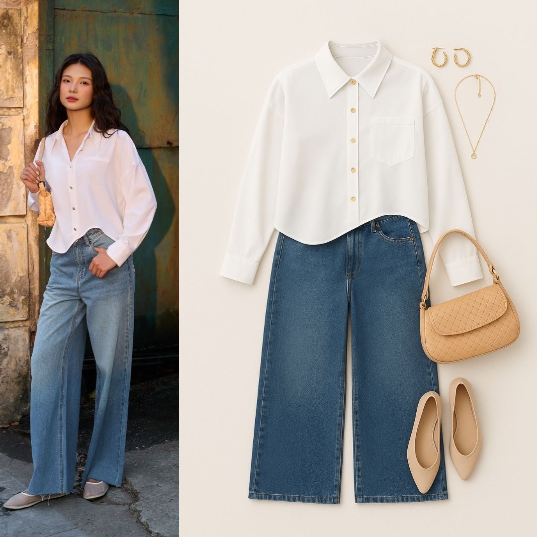 sơ mi dài tay cổ Đức