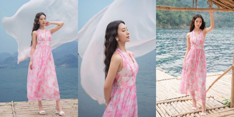 váy đi biển cho người thấp