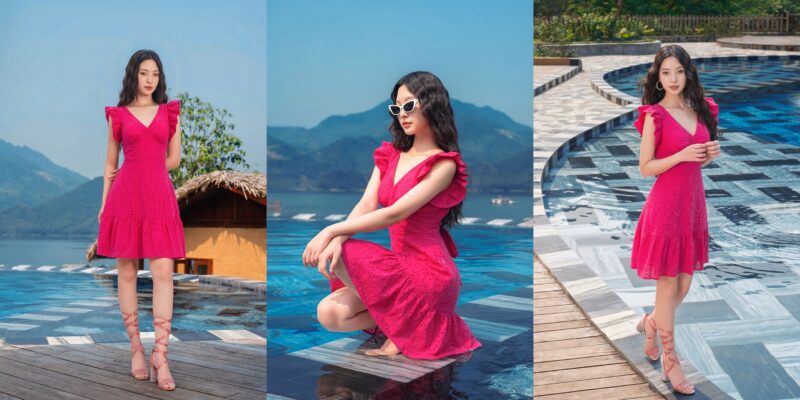 váy đi biển cho người thấp