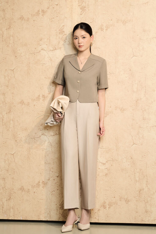 Áo vest CT croptop cổ liền thân