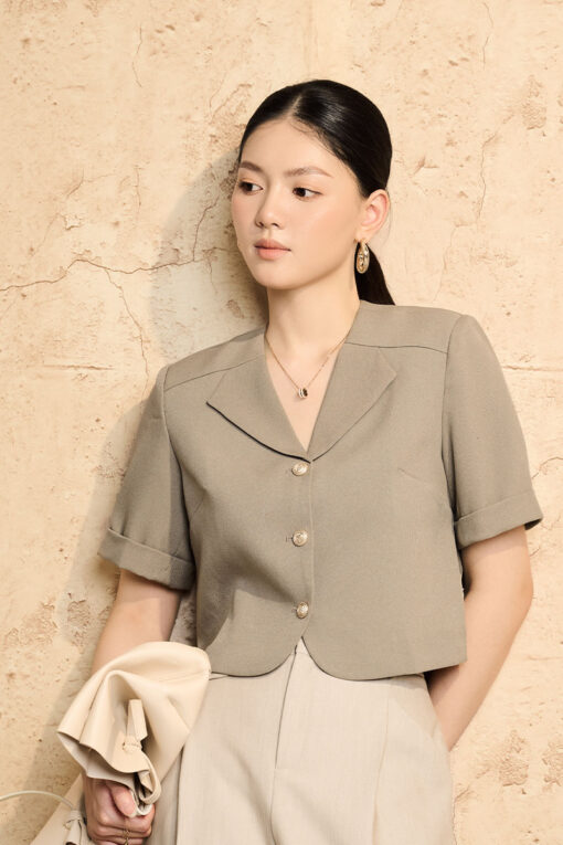 Áo vest CT croptop cổ liền thân