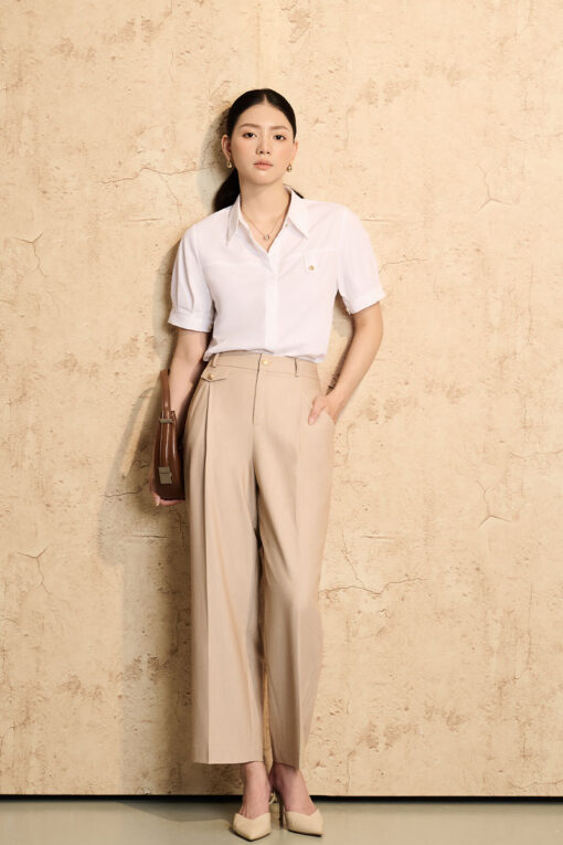 Quần baggy nắp túi nắp túi kẹp cạp