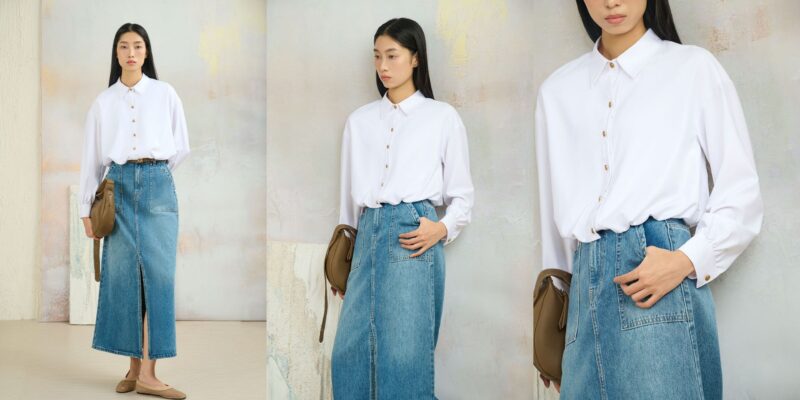 áo sơ mi nữ croptop hàn quốc