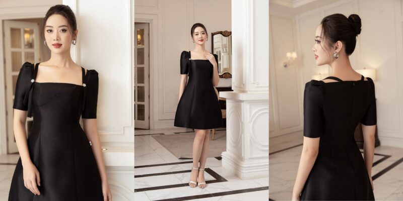 váy đen dự tiệc