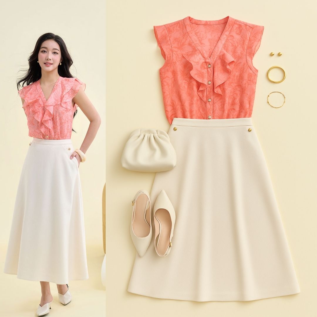 sơ mi sát nách cổ V