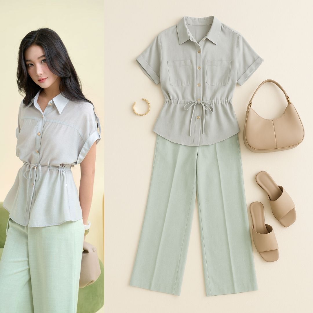 áo sơ mi tay liền