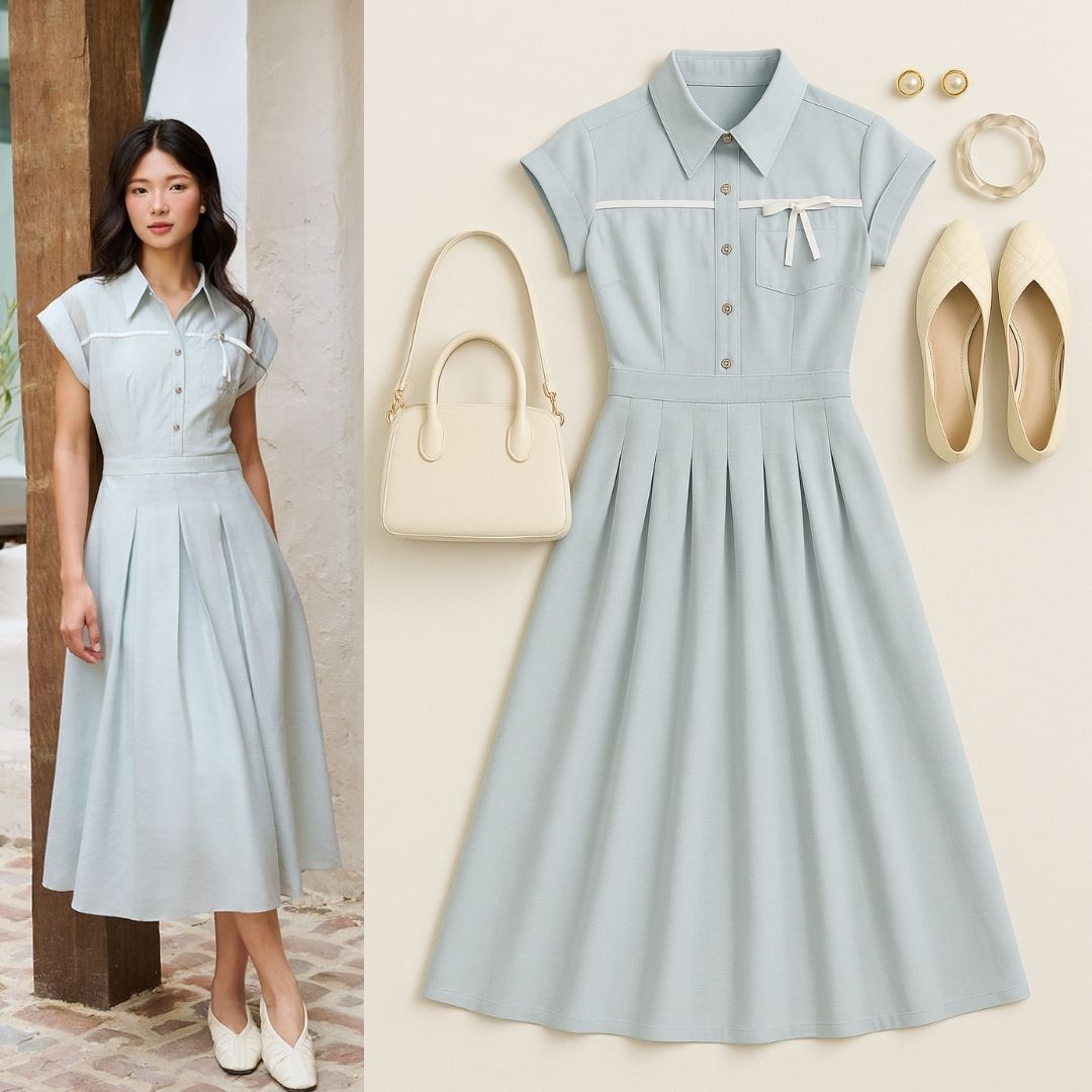 đầm xòe cổ Đức