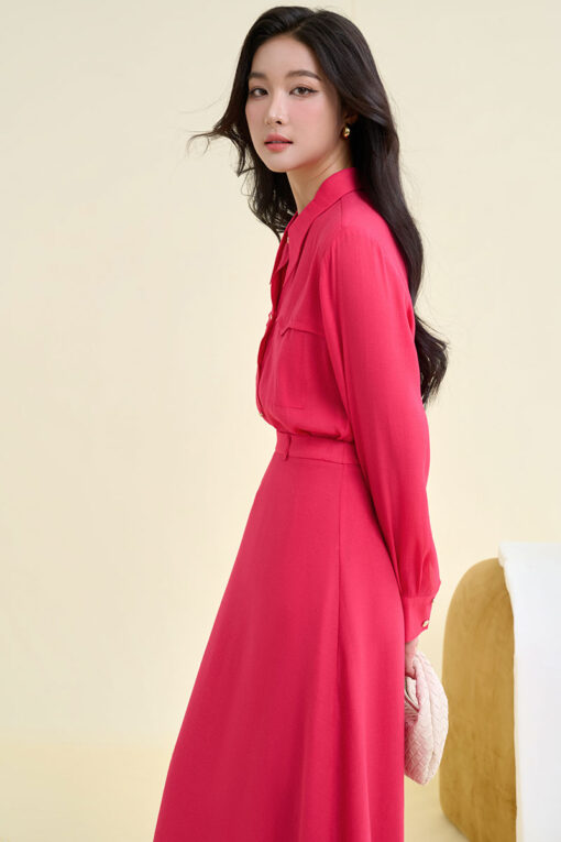 Sơ mi DT can ngực túi giả