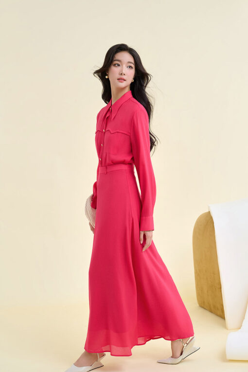 Sơ mi DT can ngực túi giả