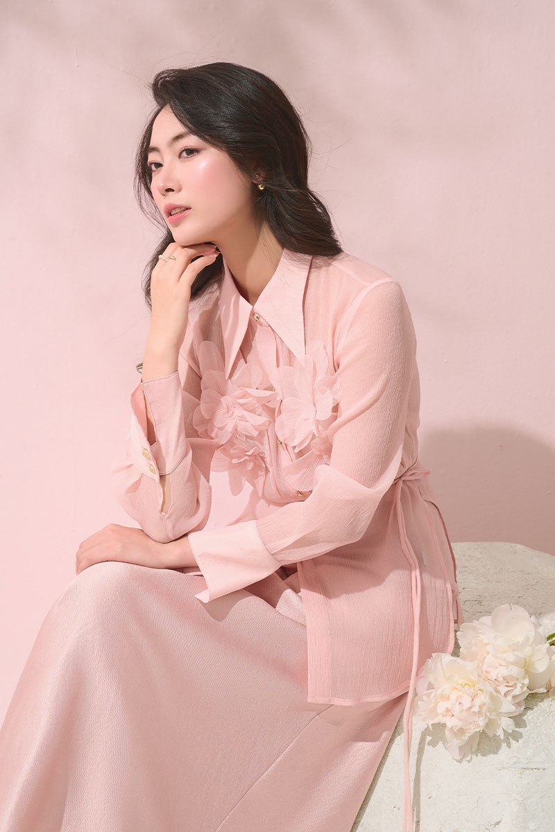 kiểu áo peplum trẻ trung