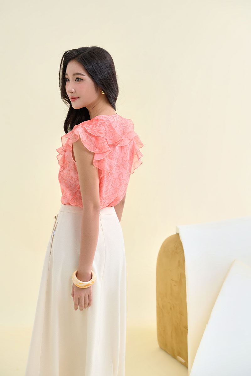 Sơ mi SN cổ V kẹp bèo