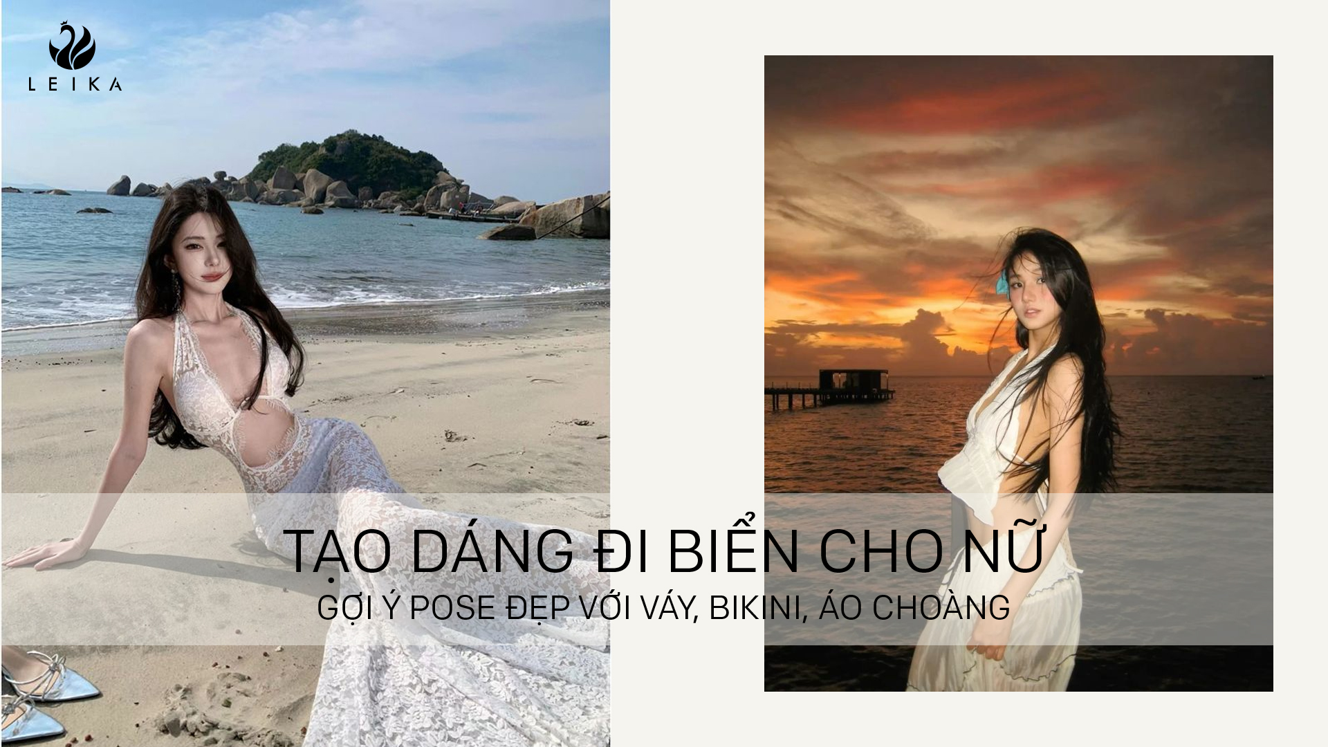 tạo dáng đi biển cho nữ