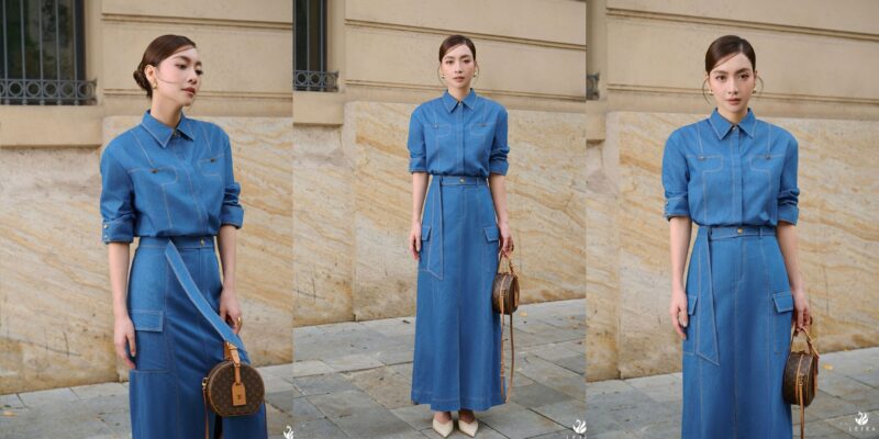 các kiểu áo sơ mi tay lỡ đẹp