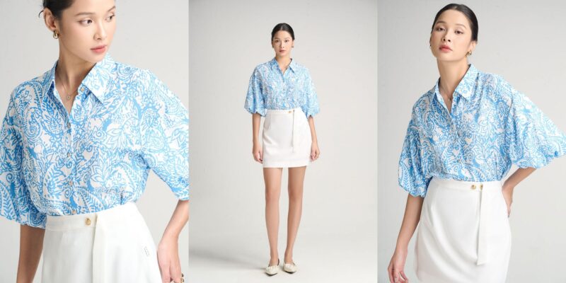 các kiểu áo sơ mi tay lỡ đẹp