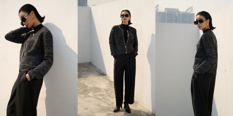 phối đồ với áo cardigan nữ