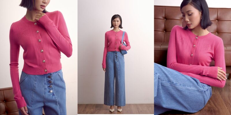 phối đồ với quần jean ống rộng cho người mập