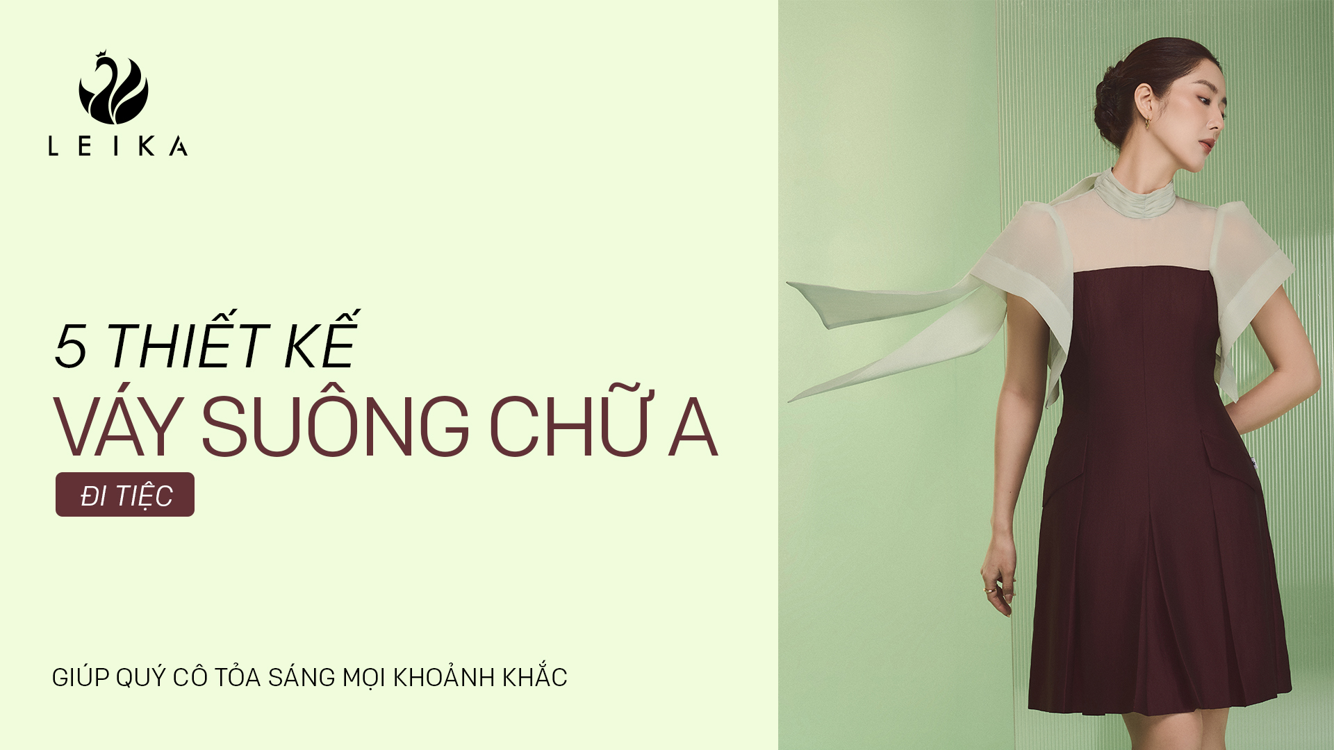 váy suông chữ A đi tiệc