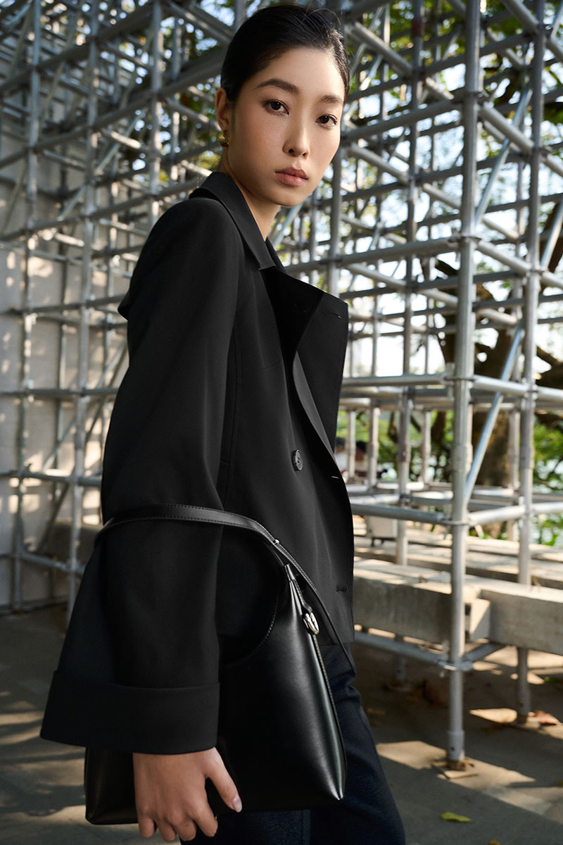 áo măng tô dáng ngắn