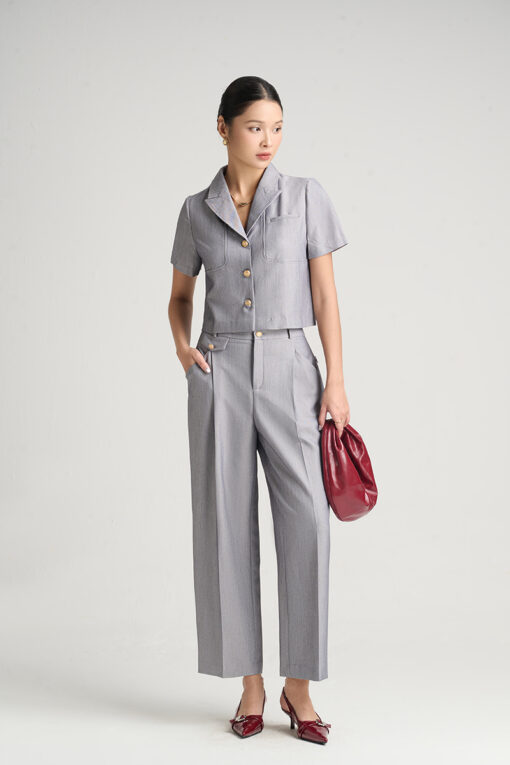 Quần baggy nắp túi nắp túi kẹp cạp