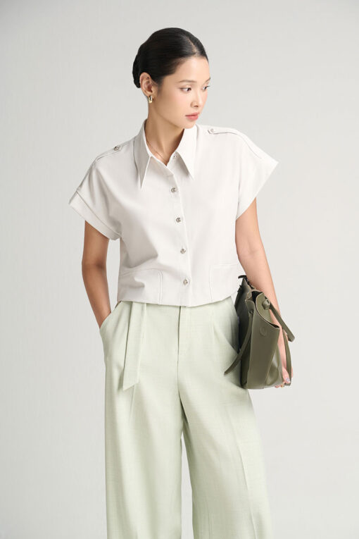 Áo kiểu CT croptop tay liền cá vai