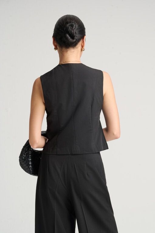 Áo kiểu CT croptop can ngực cơi giả