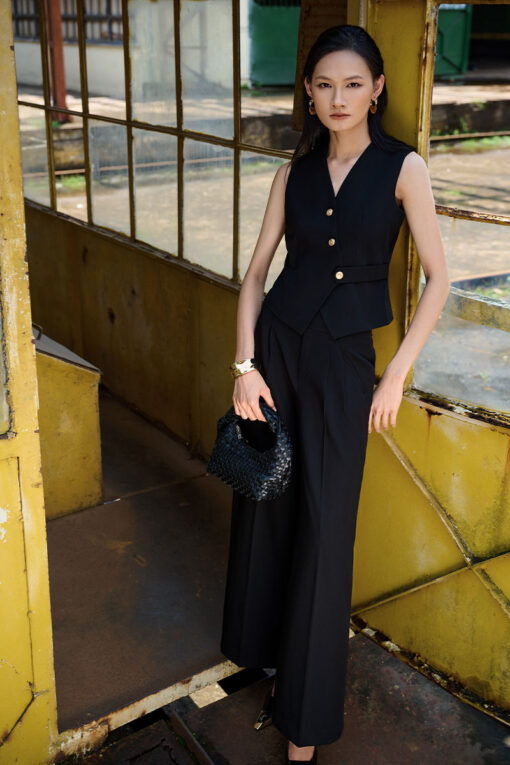 Áo kiểu SN vạt chéo cá lệch eo