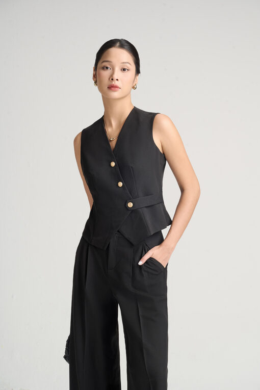 Áo kiểu CT croptop can ngực cơi giả