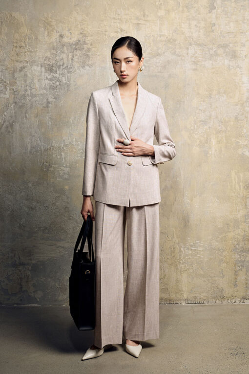 Quần suông quai nhê túi cách điệu