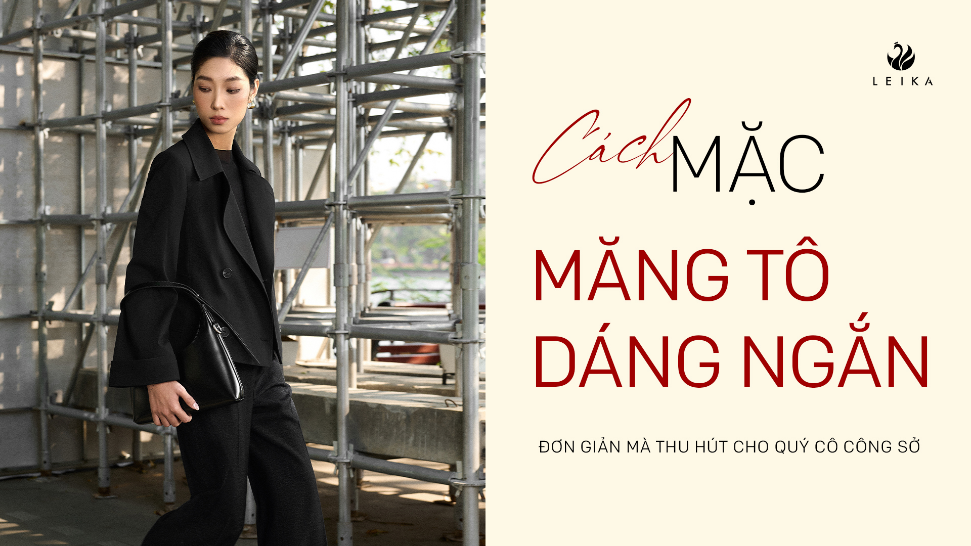 áo măng tô dáng ngắn