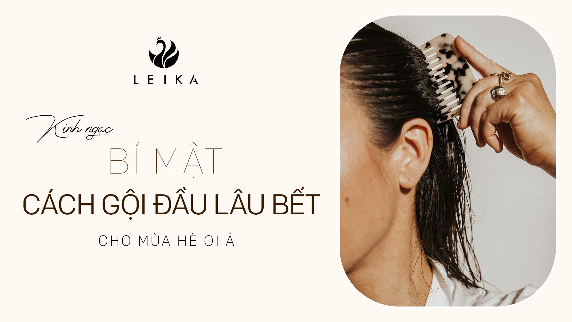 cách gội đầu lâu bết