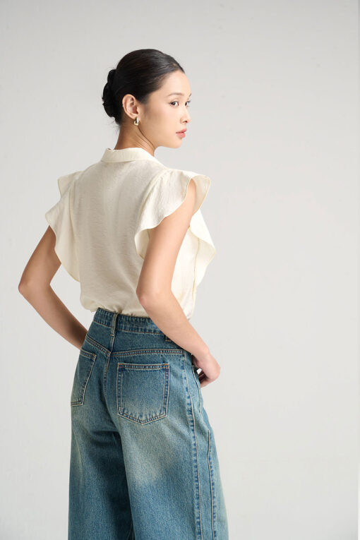 Sơ mi CT bèo tay cúc đôi