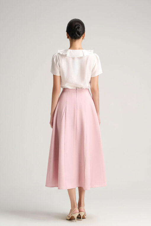 Sơ mi CT cổ bèo buộc dây