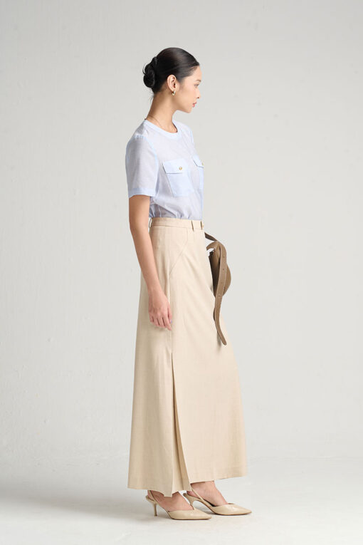 Sơ mi CT cổ tròn túi ốp ngực