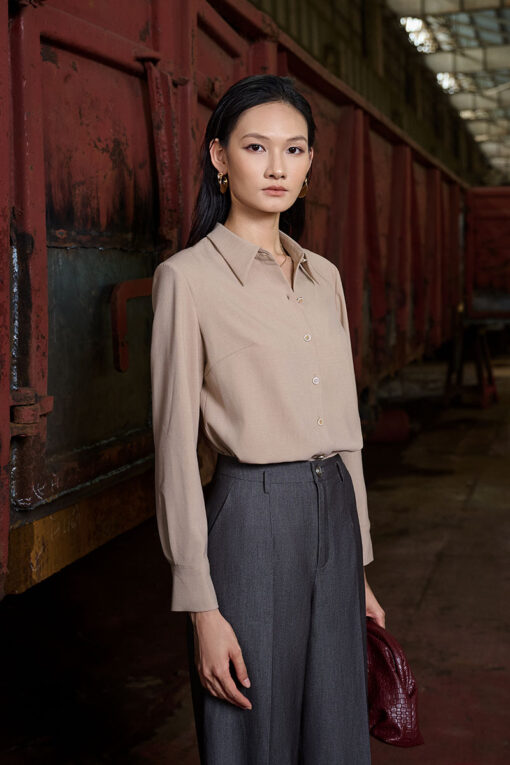 Sơ mi DT can vai có ken