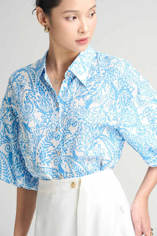 Sơ mi LT vai chờm tay chuông