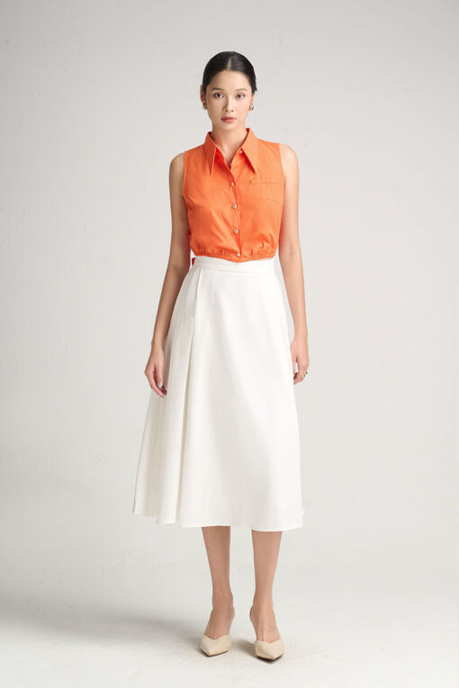 Chân váy xoè xếp ly súp túi sườn