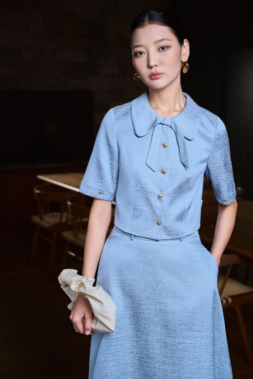 Áo kiểu LT cổ cách điệu