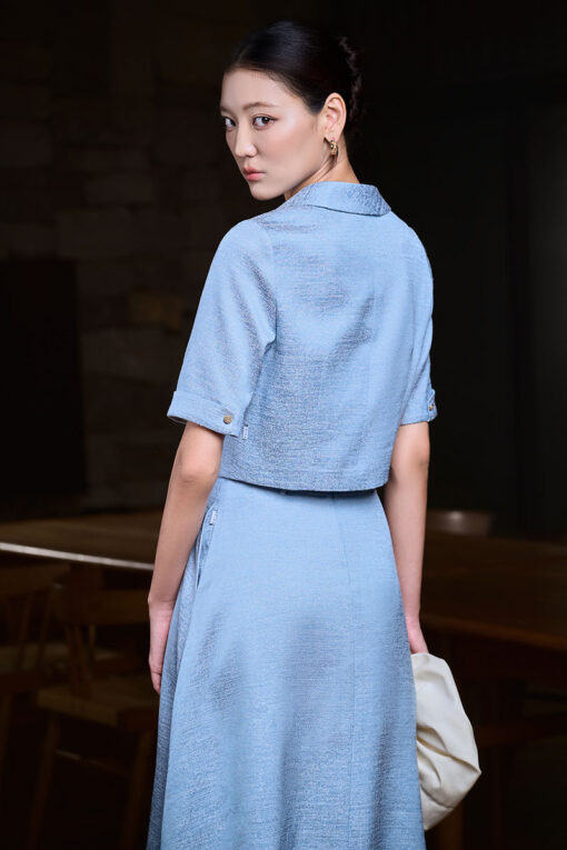 Áo kiểu LT cổ cách điệu