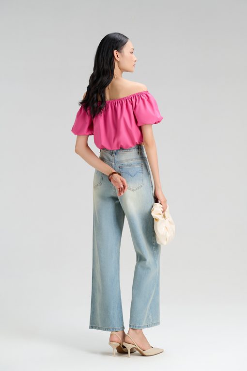 Áo quây kiểu bom gấu trễ vai