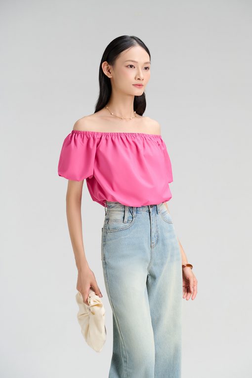 Áo quây kiểu bom gấu trễ vai