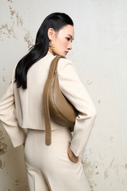 Áo vest croptop cổ bẻ liền nẹp