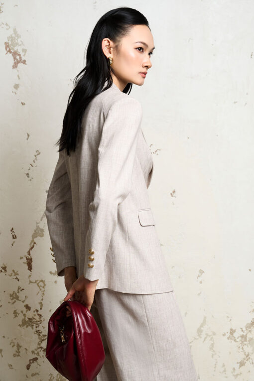 Quần suông quai nhê cạp, túi chéo bổ góc