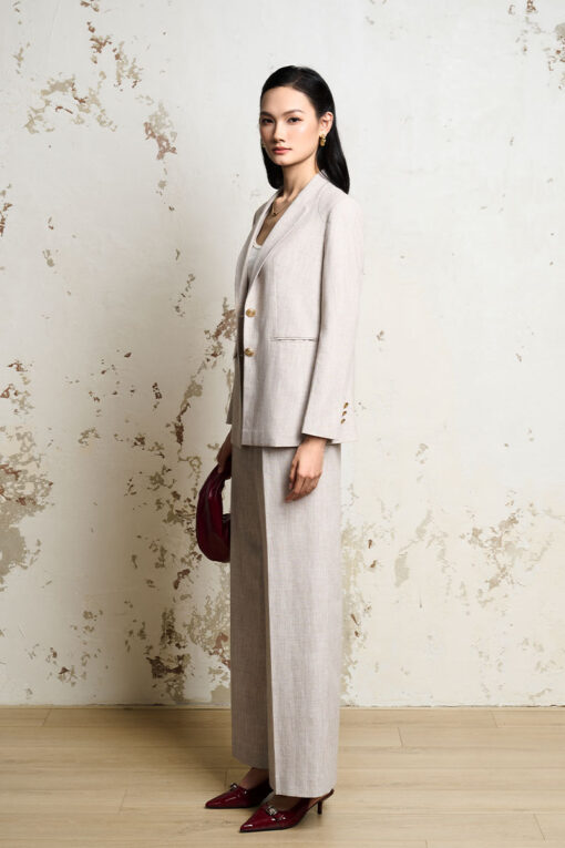 Quần suông quai nhê cạp, túi chéo bổ góc