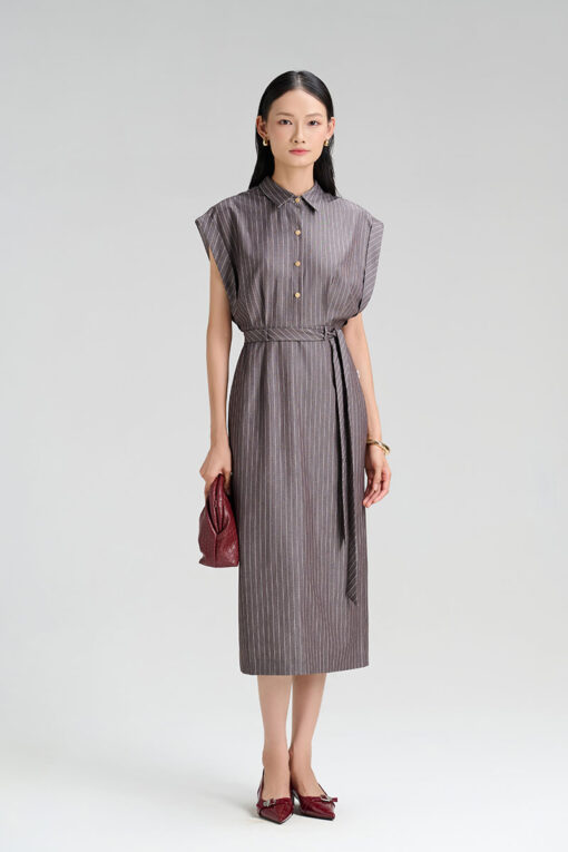 Đầm ôm vai rơi cửa tay rộng lơ vê