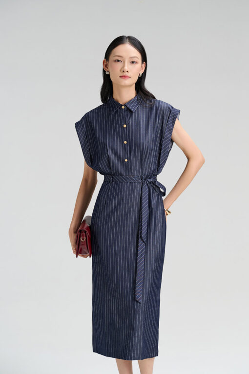 Đầm ôm vai rơi cửa tay rộng lơ vê