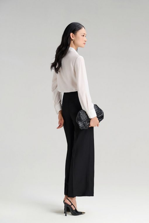 Quần suông cạp can chéo cách điệu