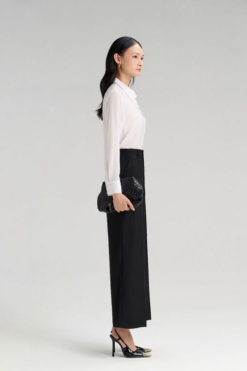 Quần suông cạp can chéo cách điệu