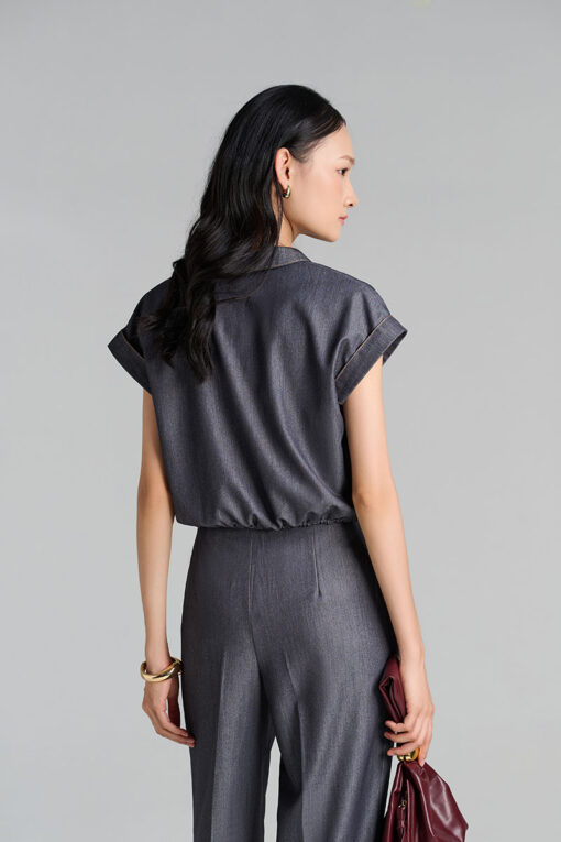 Sơ mi CT gấu chun tay lật